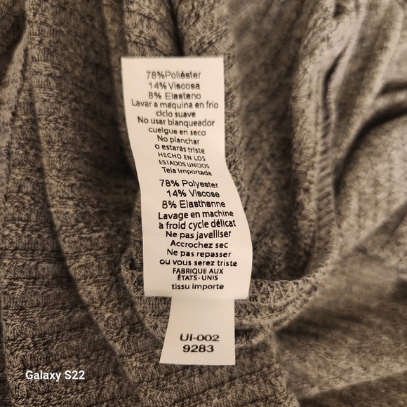 LulaRoe Debbie Sheath Gray Long Sleeve Knit Dress NWT 2XL - Picture 9 of 10